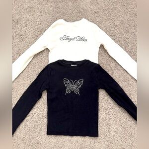 Zara long sleeve tees size 7
